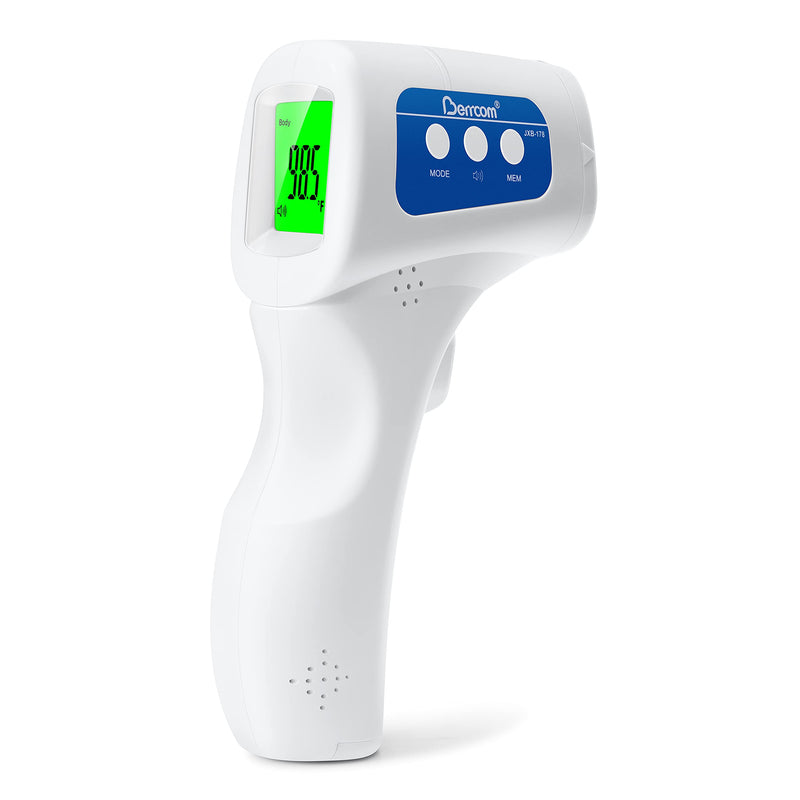 [Australia] - Berrcom Non Contact Infrared Forehead Thermometer JXB-178 Baby Fever Check Thermometer 3 in 1 Contactless for Kids Infant Adult (Batteries Not Included) 