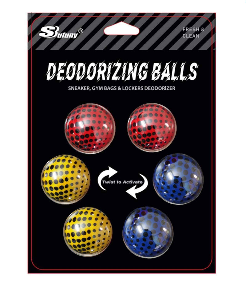 [Australia] - Sufuny Shoe Deodorizer Balls Sneaker Balls Odor Eliminator for Shoes 6 Packs 6-pack 