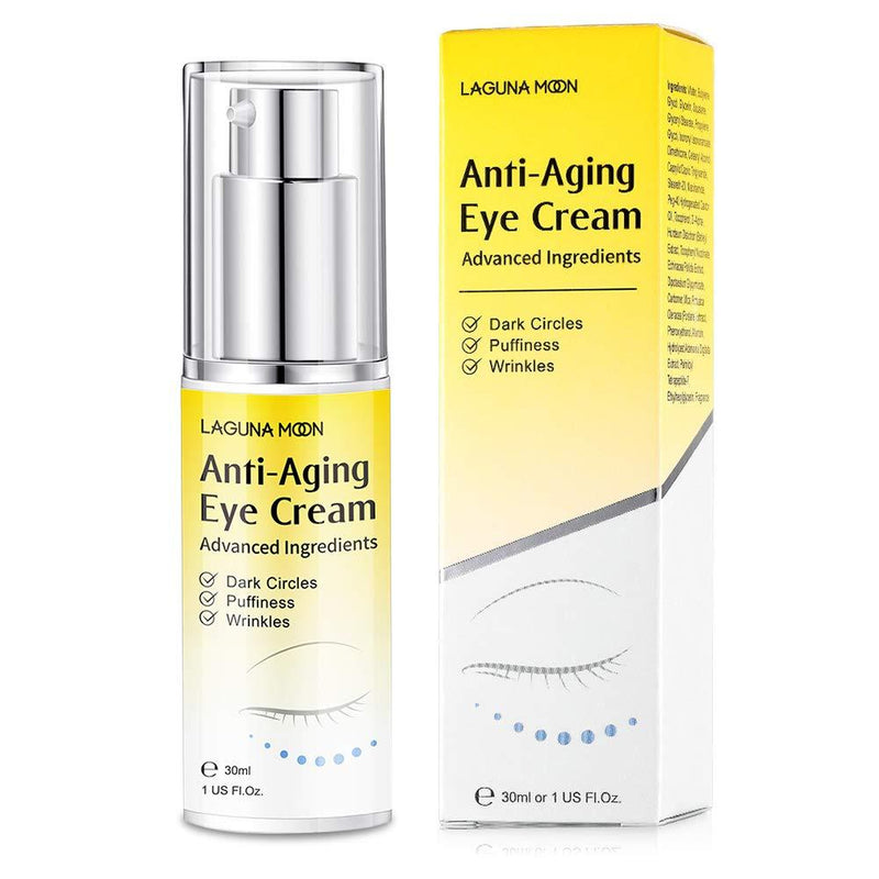 [Australia] - Anti Aging Eye Cream | Natural, Vegan & Cruelty Free | Under Eye Cream with Hyaluronic Acid for Dark Circles, Puffiness, Fine Lines, Wrinkles | Moisturizer Suitable for All Skin Types - 30ml/1 Fl Oz. 