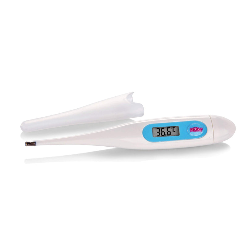 [Australia] - Nuby Digital Thermometer - Accurate Oral, Underarm & Rectal Use Thermometer with Hygienic Cover 