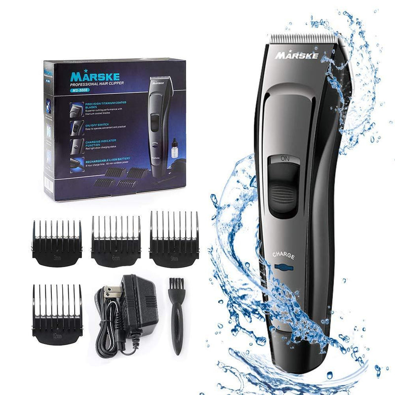 [Australia] - Hair Clippers For Men Professional Hair Clippers Cordless Haircut Hair Trimmer Electric Hair Clipper Razor for Men,Grooming Kit 4 Limit Comb Waterproof Clippers Household Adult Baby 
