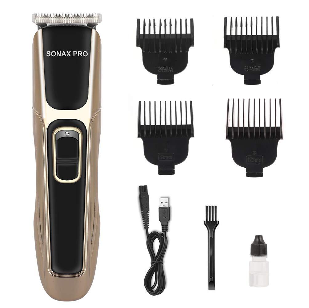 [Australia] - Hair Clippers for Men Professional Cordless Electric Clipper Haircut Beard Hair Trimmer Kit USB Rechargeable Head Shaver Self-Sharpening 