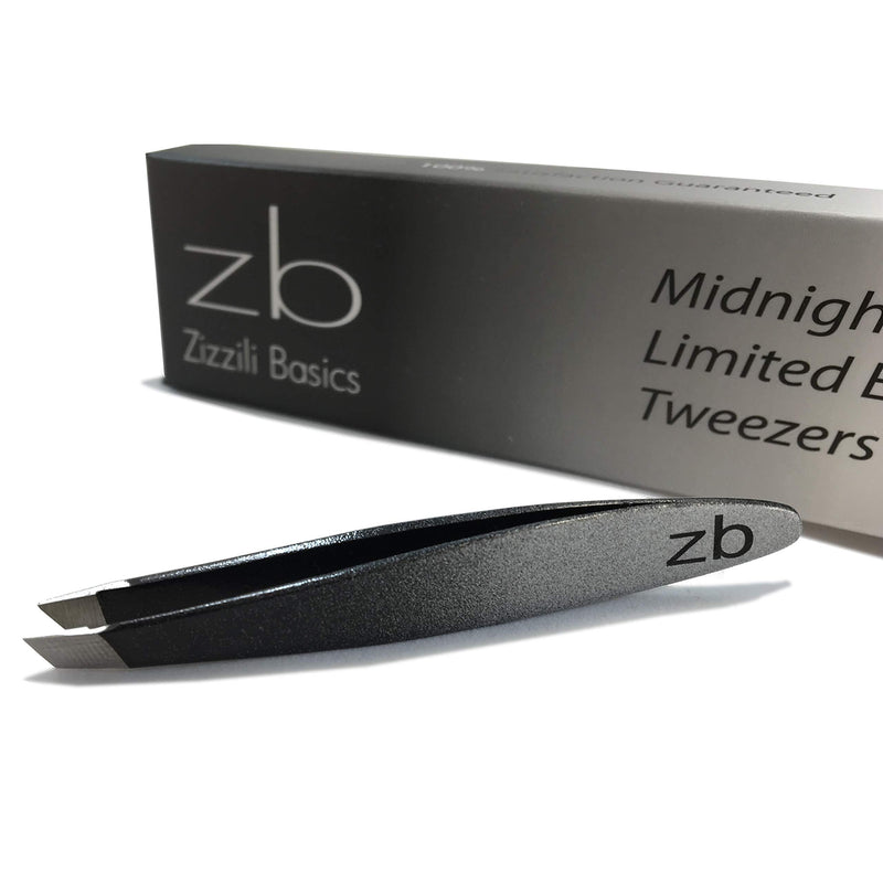 [Australia] - Zizzili Basics Mini Slant Tweezers - Best Tweezers for Eyebrow, Facial Hair Removal and your Precision Needs (Midnight Ombre) Midnight Ombre 