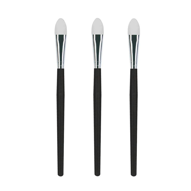 [Australia] - LORMAY 3 Pcs Silicone Eyeshadow and Lip Mask Makeup Brushes. Professional Tools for Applying Cream or Liquid Eye Shadows and Lip Colors 3pcs 