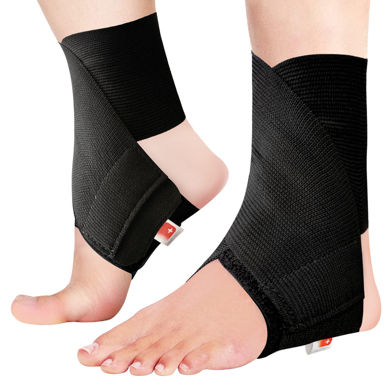 [Australia] - AZMEC Ankle Brace for Sprained Ankle – Adjustable Ankle Wrap for Sprains, Strains, Inflammation, Swelling, Pain, Ankle Braces for Women and Men - (Small) Small 