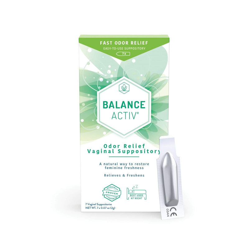 [Australia] - Balance Activ | Odor Relief Vaginal Suppository for Women | Works Naturally to Rapidly Relieve Unpleasant Odor and Restore Feminine Freshness 7 Count (Pack of 1) 