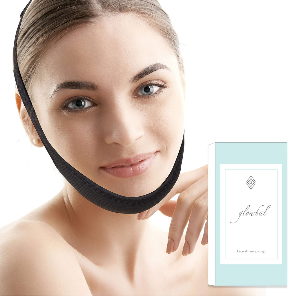[Australia] - Glowbal Face Slimming Strap l Double Chin Reducer Strap Making Face Slimmer l Chin Slimming Strap that Firms, Lifts and is a Jawline Shaper l Reusable V Line Lifting Mask 