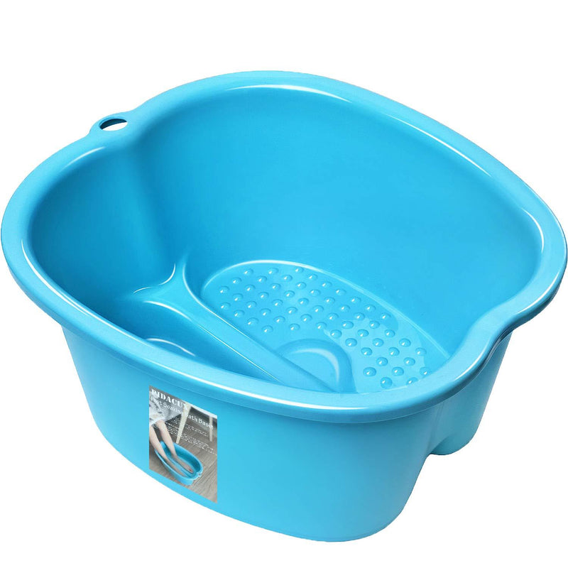 [Australia] - Foot Soaking Bath Basin - Large Foot Soaking Tub Foot Bath Spa Wash Basin Foot Bucket Foot Soaking Tub Feet at Home(Blue) Blue 