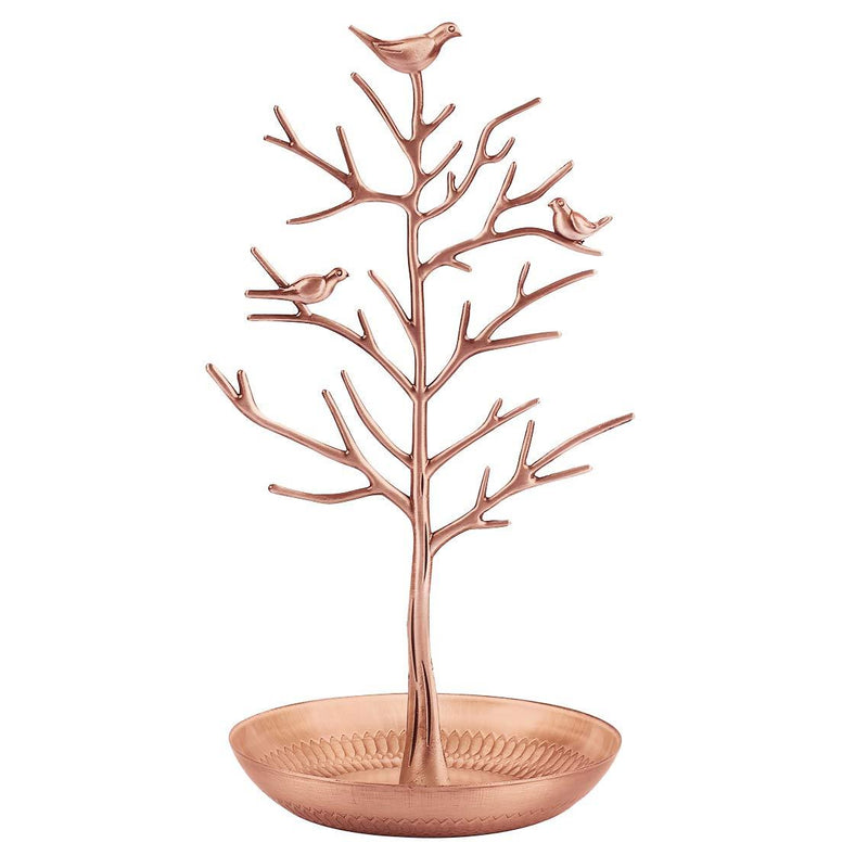 [Australia] - AUTODECO Retro Jewelry Tree Organizer for Necklaces and Earrings Ring Tree Holder Display Jewelry Tower Tree Great Gift for Women Girl Bronze Xy010-bronze 