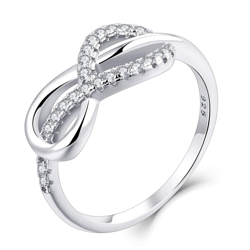 [Australia] - Starchenie Infinity Ring for Women 925 Sterling Silver Promise Band Ring 5 
