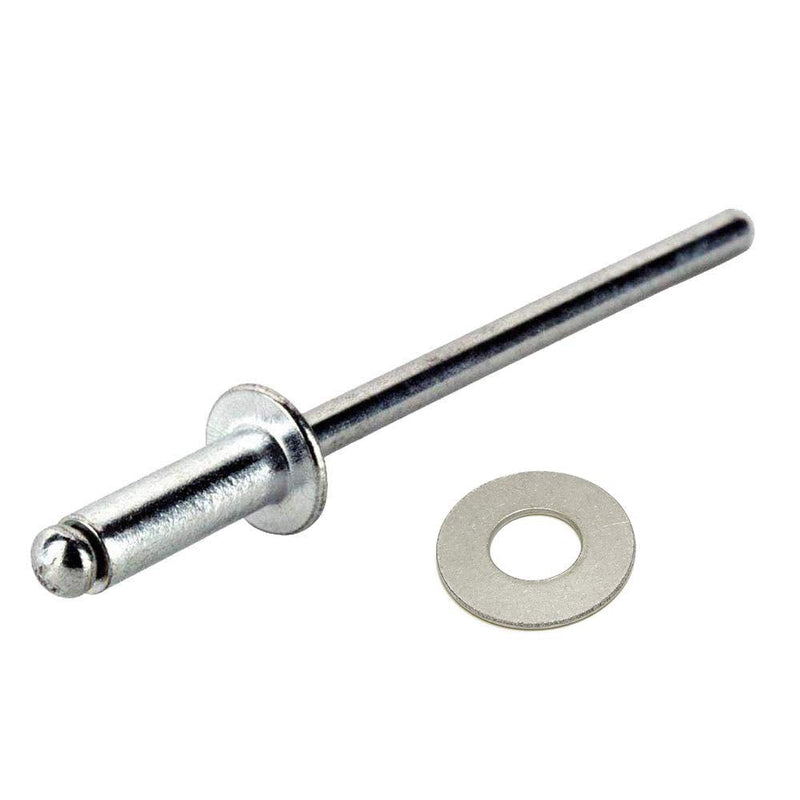 [Australia] - Persberg 50pcs 3/16" Rivets + 25pcs Back-Up Pop Washers, Choose Size, Aluminum Blind Rivets 3/16" x 3/4" 