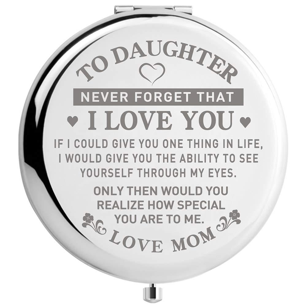 [Australia] - Daughter Gifts from Mom Birthday Pocket Mirror, Graduation Gifts for Her, Mothers Day Present for Daughters 