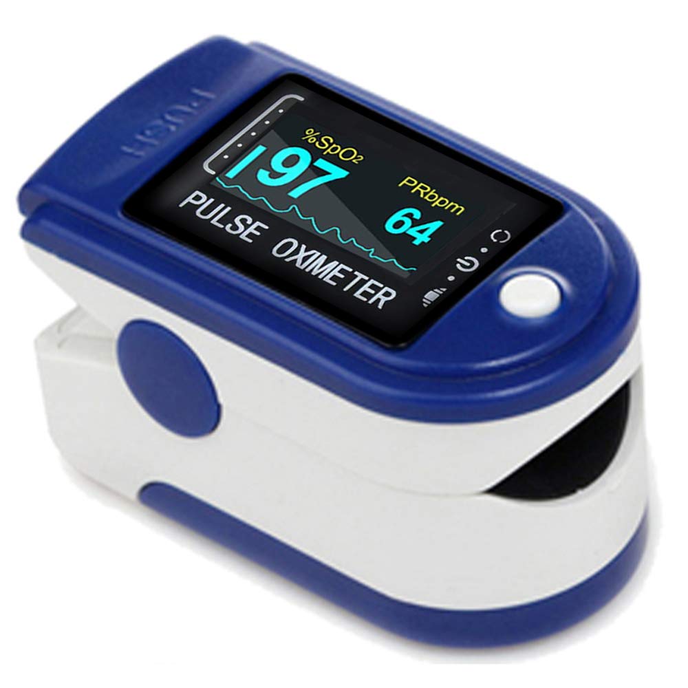 [Australia] - Easy@Home Fingertip Pulse Oximeter, Rotatable OLED Display to Show Waveform, SpO2 Blood Oxygen Saturation, Bar Graphs and Heart Rate Monitor, Co-branding-CMS50DA 