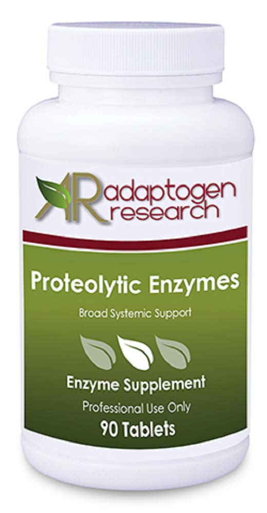 [Australia] - Proteolytic Enzymes Broad Systemic Support | Vegetarian Blend with Serratia Peptidase & Bromelain for Digestion, Sourced from Papaya & Pineapple | 90 Enteric Coated Tablets | Adaptogen Research 