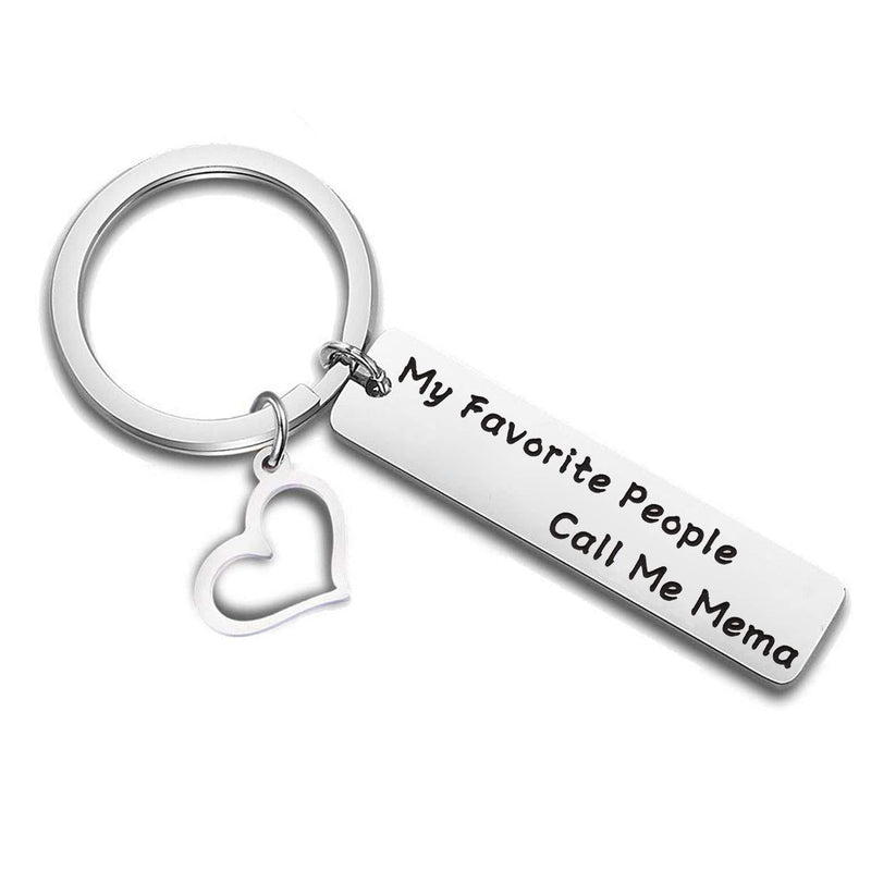 [Australia] - FEELMEM Nanny Gift My Favorite People Call Me Nanny Keychain Best Nanny Ever Jewelry Babysitter Gift Grandma Gift mema 