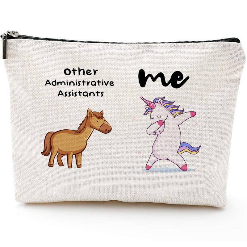 [Australia] - Unicorn Administrative Assistants -Administrative Assistants Gifts for Women,Administrative Assistants Fun Gifts,Administrative Assistants Birthday Gifts-Makeup Bag, Make Up Pouch 