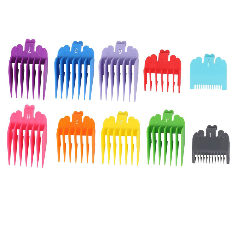 [Australia] - Harapu 10 Pcs Colorful Professional Hair Clipper Combs Guides 1/16” to 1”,Attachment Guide Combs Replacement Guards Set for Wahl Clippers/Trimmers 