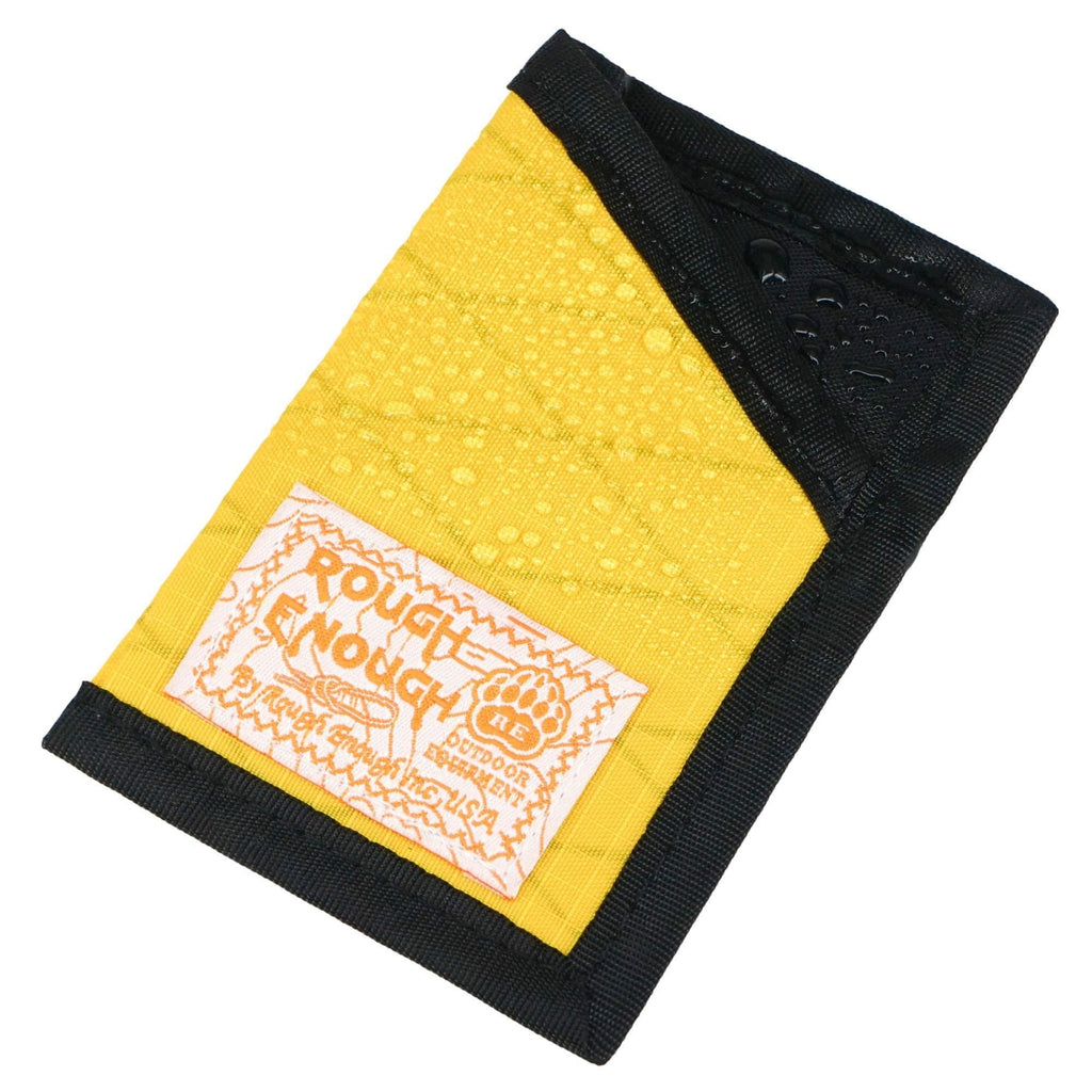 [Australia] - Rough Enough Slim Minimalist Kids Wallets for Boys Credit Card Holder Sleeves EDC Front Pocket Wallet for Men Women Girls Small Mini Yellow Wallet Credit Card Protector Case for Travel School Party 