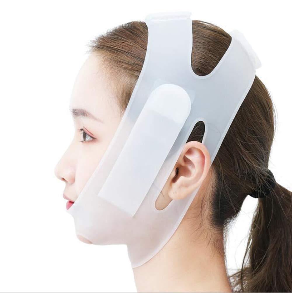 [Australia] - Facial Slimming Strap Silica gel Lifting Belt Pain-Free Face Face Lifting Belt Pain Free Anti Wrinkle Face Band, Double Chin Reducer Bandage 