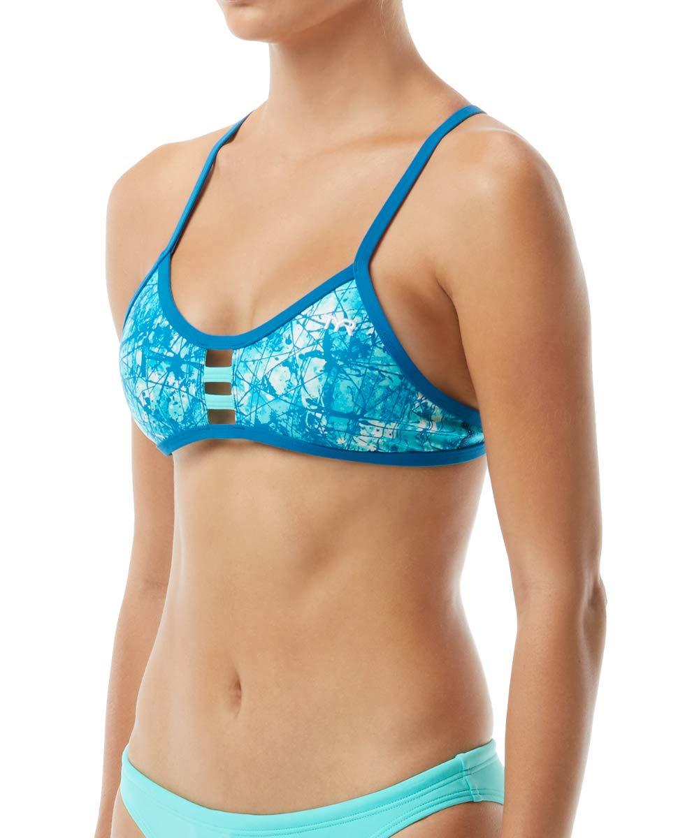 [Australia] - TYR Bayou Pacific Tieback Top BLUE Medium 