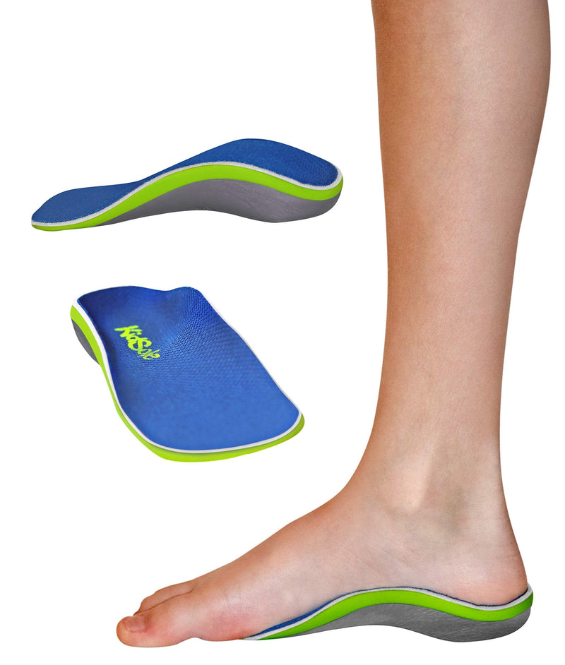 [Australia] - KidSole 3/4 Reinforced High Arch Support Children's Orthotic Insole. Slim Profile & Strong Support with Memory Foam Soft Top. KidSole Arch Alien (US Kids Size 4-7.5) US Kids Size 4-7.5 