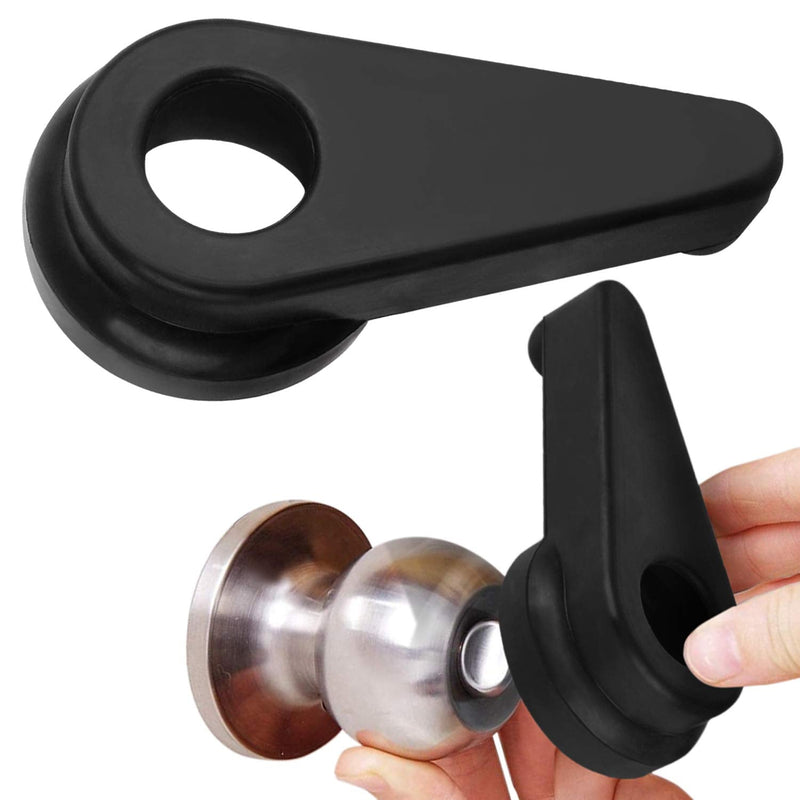 [Australia] - Two Pack Door Handle Extension, Soft Rubberized Doorknob Extension, Converts Knob Style Doors to Handles for Easy Accessibility for Elderly, Disabled, Children, Fits Door Knobs 2" to 2.5" 