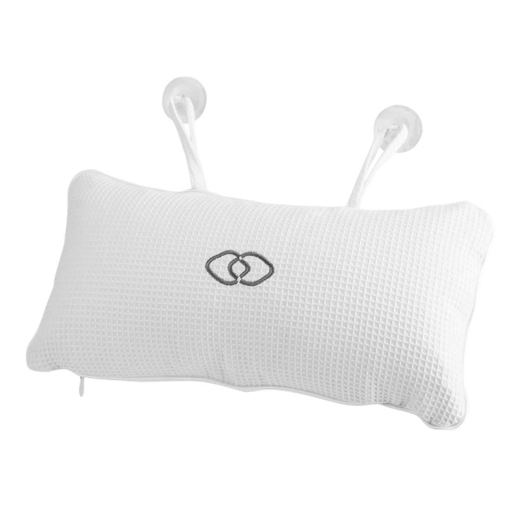 [Australia] - Yolispa Anti-Mold Bathtub Spa Pillow, Non-Slip Strong Suction Cups, bath pillows for tub, Head, Neck, Shoulder Support, Breathable Relax Comfort 