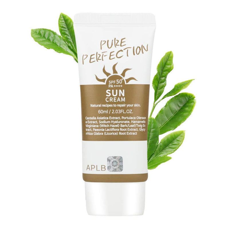 [Australia] - APLB Pure Perfection Sunscreen SPF 50+/PA++++ 2.03 fl. Oz (60ml) | Korean Skin Care, Sun Cream, Non-Smudge & Non-Sticky, Kbeauty sunscreen | 
