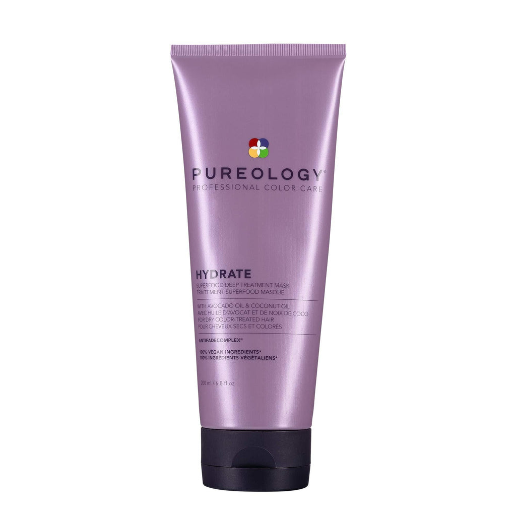 [Australia] - Pureology Hydrate Superfood Treatment Hair Mask | For Dry, Color Treated Hair | Silicone-Free | Vegan 6.8 Fl Oz (Pack of 1) 