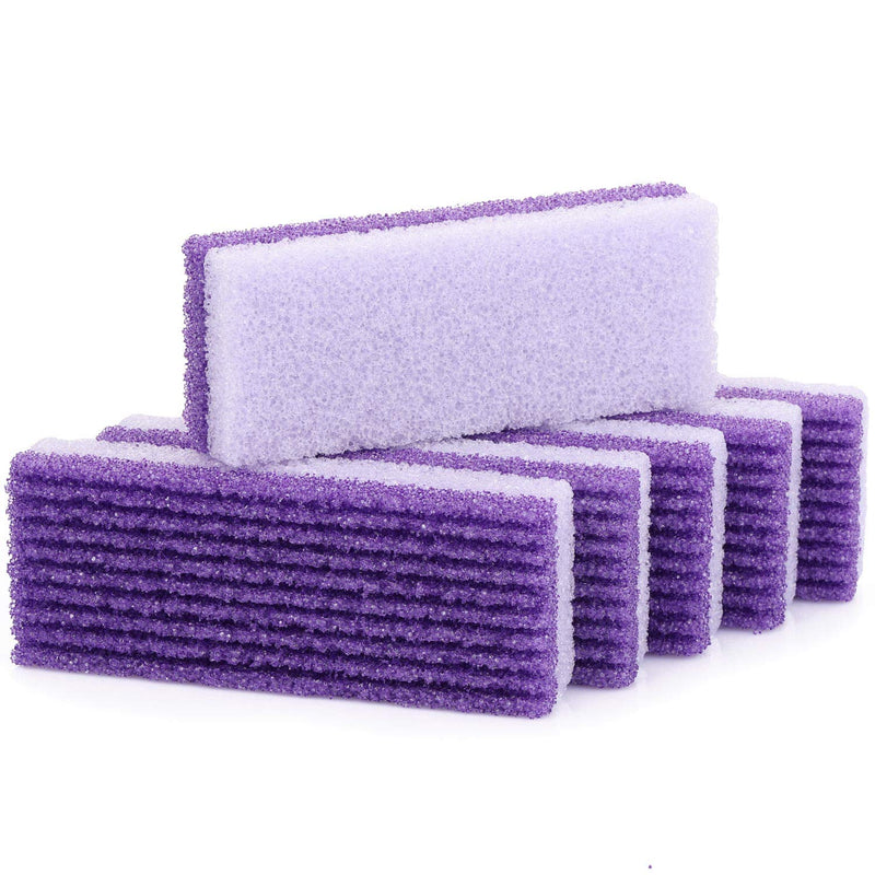 [Australia] - 6 Packs Foot Pumice Stone 2 in 1 Double Sided Foot Scrubbers Pedicure Callus Remover Purple Pumice Sponge Heel Buffer for Feet Dead Skin 