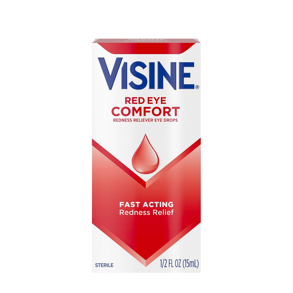 [Australia] - Visine Red Eye Comfort Redness Relief Eye Drops to Help Relieve Red Eyes Due to Minor Eye Irritations Fast, Tetrahydrozoline HCl, 0.5 fl. oz 