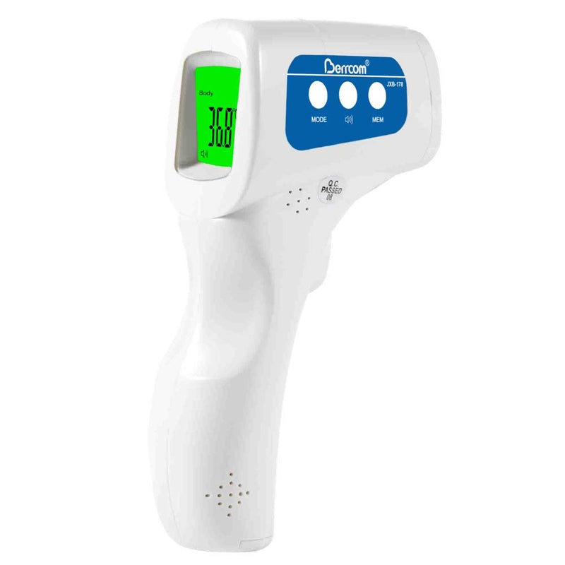 [Australia] - Berrcom Non Contact Infrared Forehead Thermometer JXB-178 Contactless Thermometer 3 in 1 for Kids Infant Adult Fever Check 