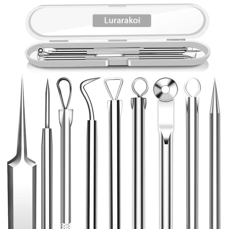 [Australia] - 5PCS Blackhead remover, Pimple Removal Tools, Blemish Whitehead Popping Removal, Whiteheads Spot Removing Zit Tool, Curved Blackhead Tweezers Kit, Treatment for for Risk Free Nose Face Skin 