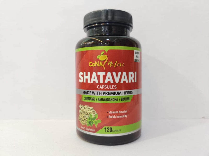 [Australia] - Organic Shatavari Powder Capsules 2250mg & Ashwagandha, Bacopa 