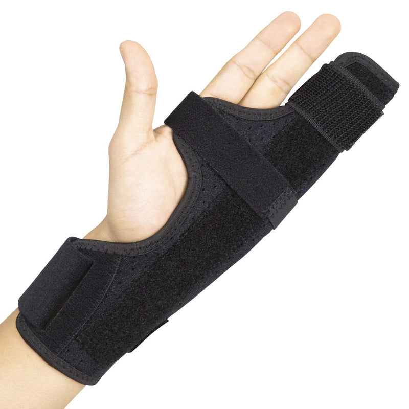 [Australia] - Vive Boxer Finger Splint - Supports Pinky, Ring, Middle Metacarpals and Knuckles - Right or Left Adjustable Hand Brace - Straightening for Trigger Finger, Injury, Fracture, Broken, Tendonitis (9 inch) 9 Inch 