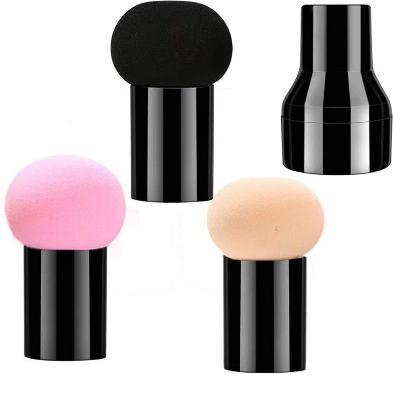 [Australia] - BESTLA 3pcs Mushroom Makeup Sponge Cosmetic Blender Puff Latex Free Facial Sponge 