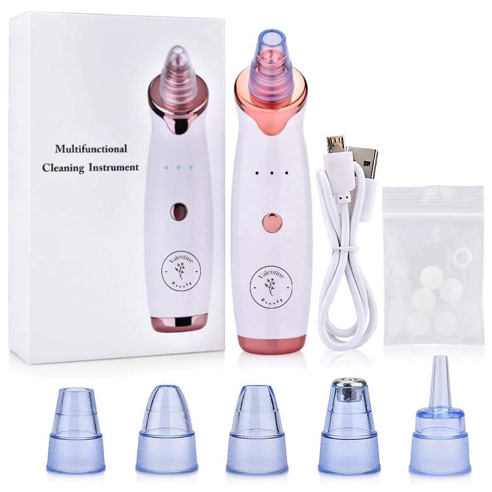 [Australia] - Valentine Beauty Pore Vacuum Blackhead Remover│Facial Acne Cleaner │Whitehead Extractor Removal Kit │ New Upgraded Version 2020 │Beauty Electric Removal Tool 