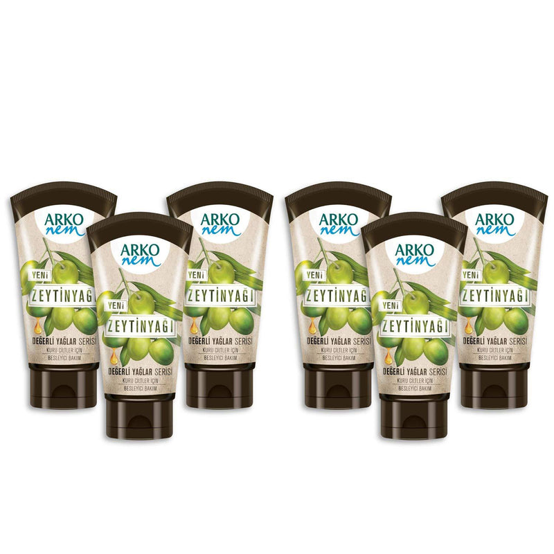 [Australia] - Arko Unisex All Body Face & Hand Care, Olive Oil, Pack of 6 (2.02 Ounce) Pack of 6 (2.02 Ounce) 