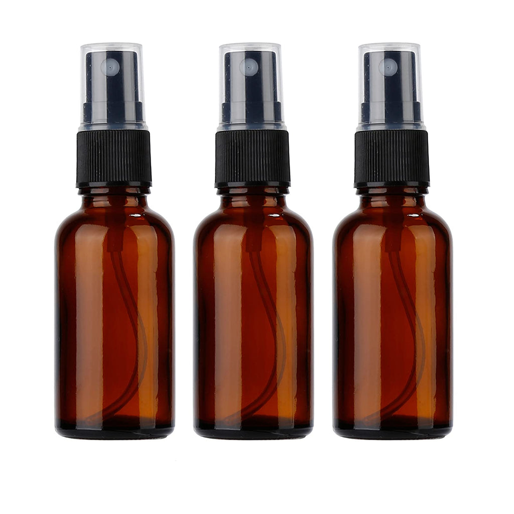 [Australia] - Niuta 2oz Amber Glass Spray Bottles for Essential Oils, Small Empty Spray Bottle, Fine Mist Spray, Set of 3 