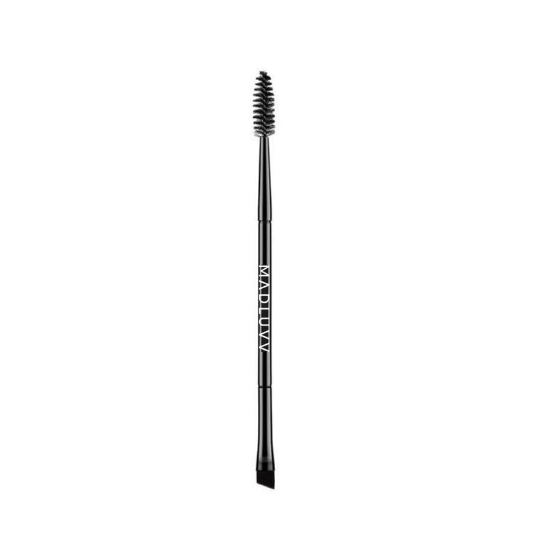 [Australia] - Duo Eyebrow Brush by Madluvv Angled Eye Brow Brush and Spoolie Brush Professional Eye Brow Brushes Firm Thin Angle for Precision Definer, Liner, Filler, Shaper, Powder, Gel, Makeup 