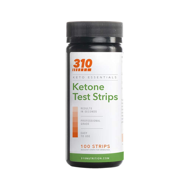 [Australia] - Ketone Testing Strips by 310 Nutrition (100 Strips) - Test Ketosis Levels During Low Carb Keto Diet - Accurate Urine Test for Ketogenic Measurement 