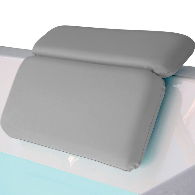 [Australia] - Gorilla Grip Spa Bath Pillow, Headrest Support, Thick 2 Panel Design for Shoulder, Neck Support, Comfortable, Soft, Large, for Bathtub, Jacuzzi, Spas, Features Powerful Grip Technology, 14.5x11, Gray 14.5 x 11 Inch 