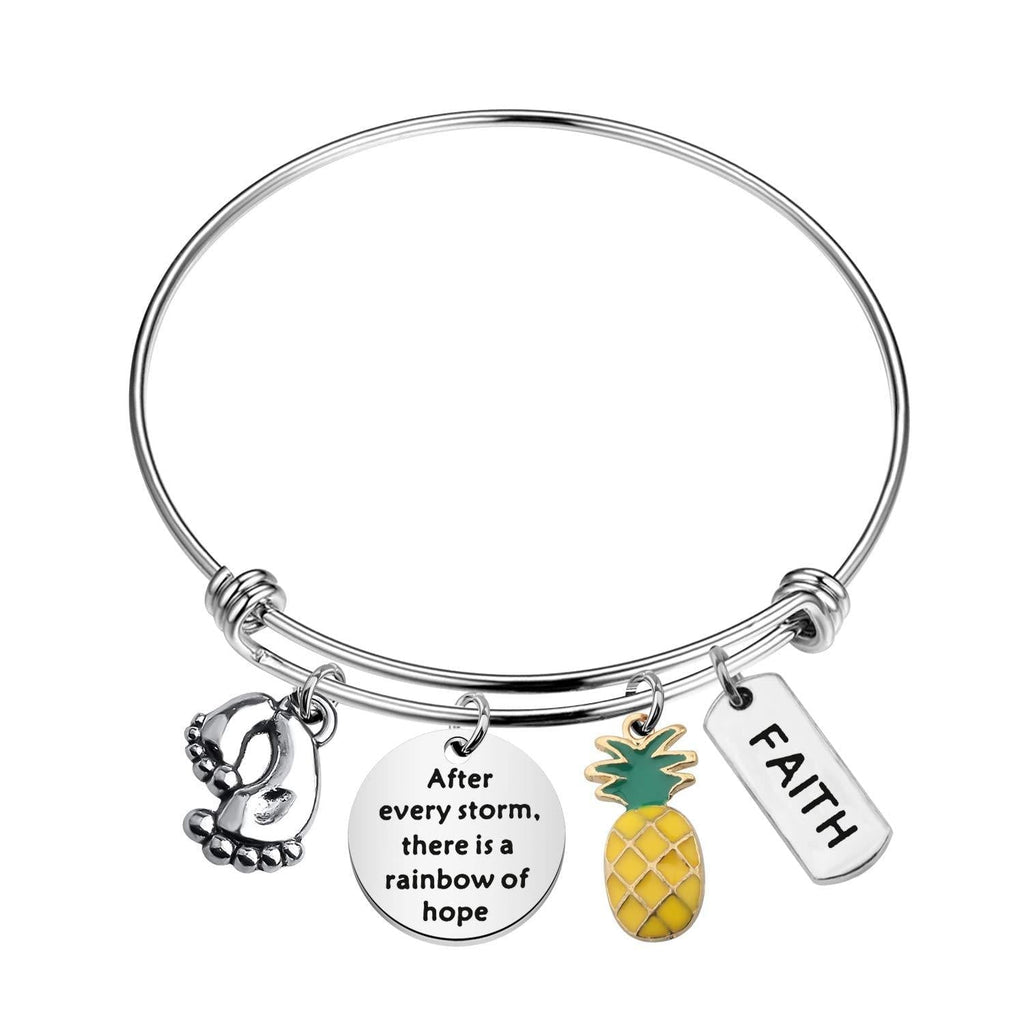 [Australia] - SEIRAA IVF Infertility Bracelet After Every Storm There is a Rainbow of Hope Bracelet Infertility Mom Jewelry IVF Encouragement Gift for Her IVF bracelet 