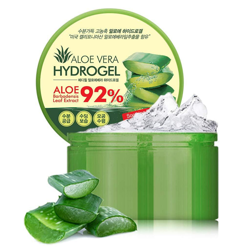 [Australia] - MEDIHEAL 92% Aloe Vera Hydrogel 300ml - Pure Aloe Vera Face & Body Moisturizer, Soothing, Cooling & Hydrating Gel, Wounds & Sunburns Relief 