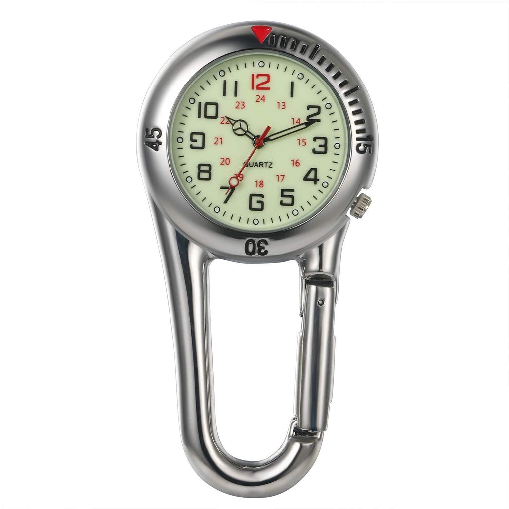 [Australia] - AVANER Simple Petal Decoration Digital dial Nurse Watch silver 