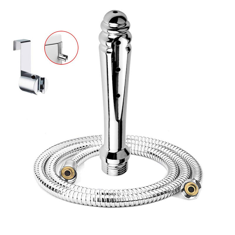 [Australia] - Enema Cleansing Kit with Attachment Bathroom Handheld 59inch Shower Hose Enema Douche Bidet Cleaning System 