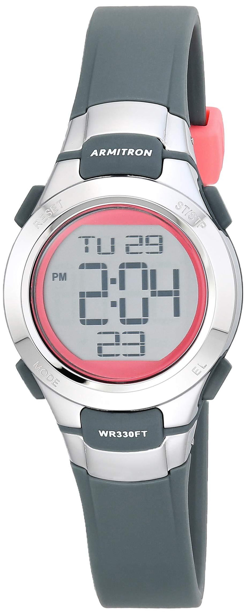 [Australia] - Armitron Sport Women's Digital Chronograph Resin Strap Watch, 45/7012 Grey 