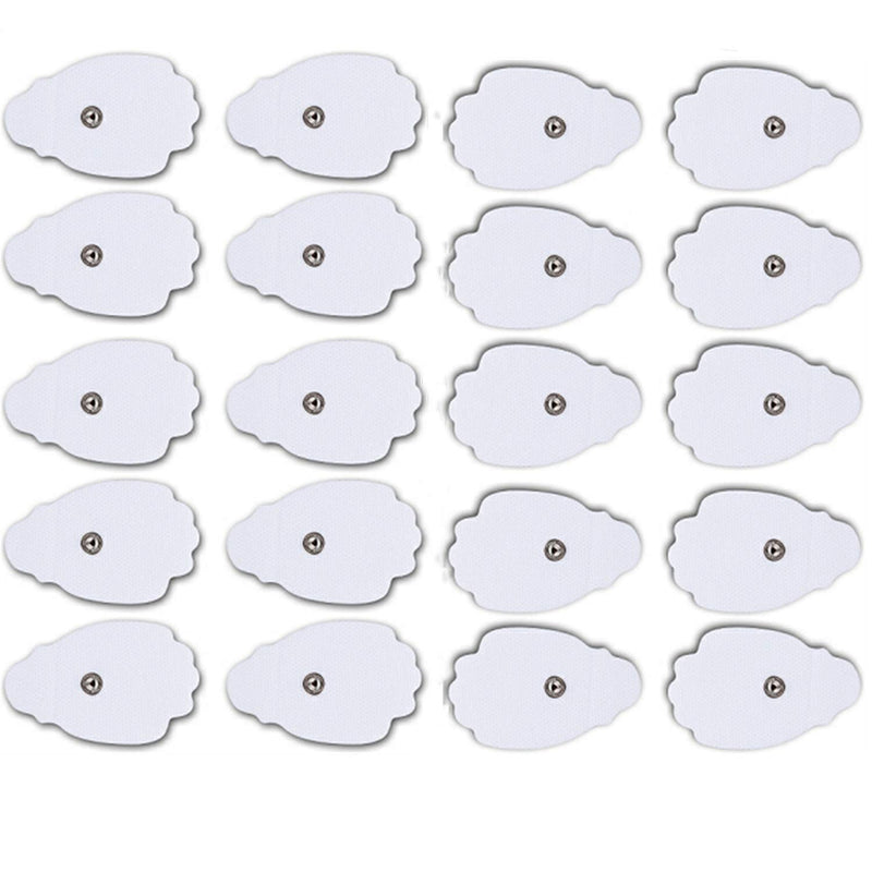 [Australia] - Belifu TENS Unit Electrode Pads Reusable Self-Adhesive Replacement Massage Pads Latex Free, Standard Connection Snap on 3.5mm Cable for Tens EMS Massager 