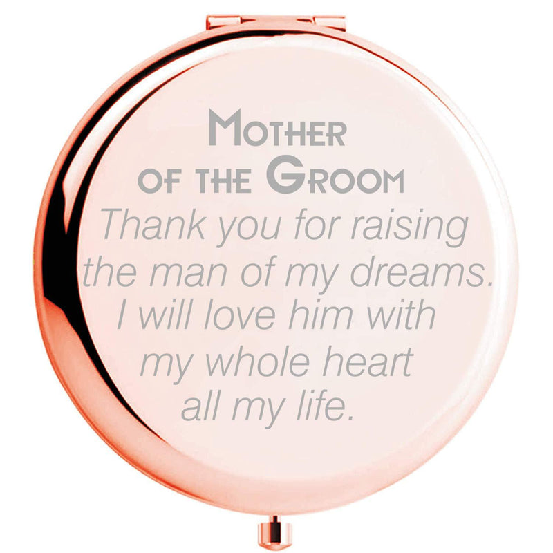 [Australia] - Fnbgl Mother of Bride Gifts from Daughter Son Thank You for Raising The Men Engraved Compact Travel Mirrors Mom Gifts from Son, Mother Gifts from Daughter Unique Mothers Day Present Idea for Her 