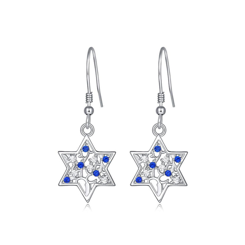 [Australia] - 925 Sterling Silver Jewelry, Jewish Star Of David Jewelry, Tree Of Life Jewelry, Necklace, Earrings, Birthday Gifts, Hanukkah Gifts, Christmas Gifts, Thanksgiving Gifts, Jewish Gifts 